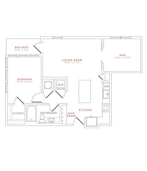 1 bedroom/1 bathroom apartment home